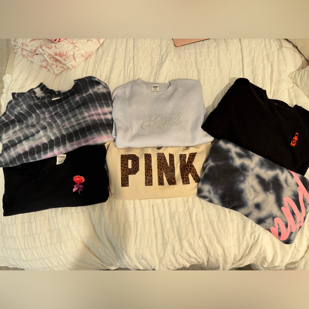 PINK Victoria's Secret Sweatshirt Bundle SMALL & XSMALL